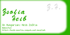 zsofia heib business card